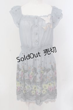 画像1: axes femme / バタフライptチュニック M グリーン O-25-05-19-003-AX-TO-OW-OS