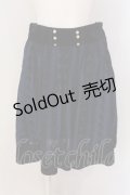 axes femme / ローズフロッキーベロア切替スカート M ブルー O-25-05-19-023-AX-SK-OW-OS