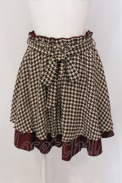 画像1: axes femme / リバーシブルスカート M ベージュ×ワイン O-25-05-19-024-AX-SK-OW-OS
