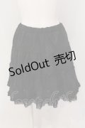 axes femme / シアーチェックフリルスカート M クロ O-25-05-19-026-AX-SK-OW-OS