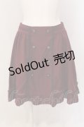 axes femme / W釦フレアスカート M ワイン O-25-05-19-027-AX-SK-OW-OS