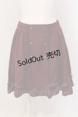 画像1: axes femme / W釦フレアスカート M ワイン O-25-05-19-027-AX-SK-OW-OS