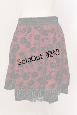 画像2: axes femme / フロッキーptスカート M ワイン O-25-05-19-028-AX-SK-OW-OS