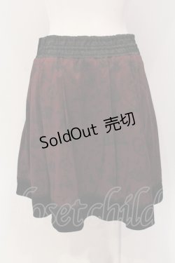 画像2: axes femme / シンデレラ風プリントスカート M ワイン O-25-05-19-033-AX-SK-OW-OS
