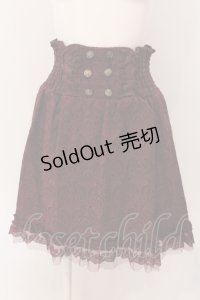 axes femme / ジャガードハイウエストスカート M ワイン O-25-05-19-036-AX-SK-OW-OS