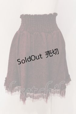 画像3: axes femme / ジャガードハイウエストスカート M ワイン O-25-05-19-036-AX-SK-OW-OS