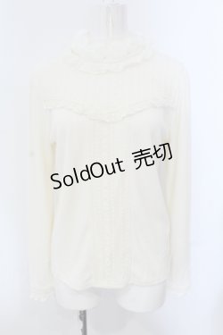 画像1: axes femme / シフォン薔薇装飾カットプルオーバー F キナリ O-25-05-20-031-AX-TO-OW-OS