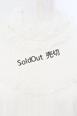 画像2: axes femme / シフォン薔薇装飾カットプルオーバー F キナリ O-25-05-20-031-AX-TO-OW-OS