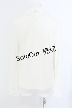 画像3: axes femme / シフォン薔薇装飾カットプルオーバー F キナリ O-25-05-20-031-AX-TO-OW-OS