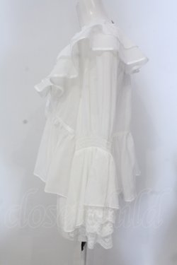 画像2: axes femme / レース袖フリルボレロ M シロ O-25-05-20-033-AX-TO-OW-OS