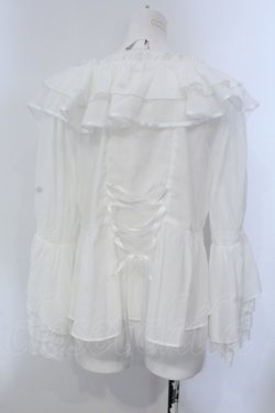 画像3: axes femme / レース袖フリルボレロ M シロ O-25-05-20-033-AX-TO-OW-OS