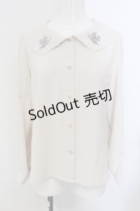 Fi.n.t / アンティークプレートローズ刺繍ブラウス F アイボリー O-25-05-20-036-CA-BL-OW-OS