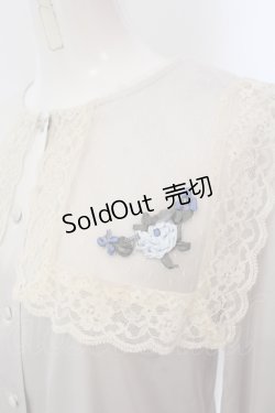 画像2: an another angelus / スクエアレース襟ブラウス F グレー O-25-05-20-038-CA-BL-OW-OS