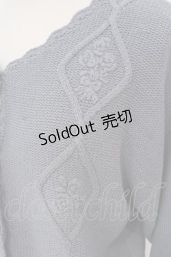 画像2: FA（Fi.n.t） / 刺繍ニットカーディガン F ブルー O-25-05-20-040-LO-TO-OW-OS