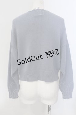 画像3: FA（Fi.n.t） / 刺繍ニットカーディガン F ブルー O-25-05-20-040-LO-TO-OW-OS