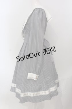 画像3: Amavel / Message Ribbon スクエアセーラーワンピース F グレー O-25-05-20-005-CA-OP-OW-OS