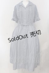 PINK HOUSE / ツイル開襟ワンピース  ブルー O-25-05-20-012-LO-OP-OW-ZI