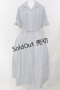 PINK HOUSE / ツイル開襟ワンピース  ブルー O-25-05-20-012-LO-OP-OW-ZI