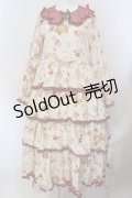 PINK HOUSE / Animal Happy Jamプリントワンピース  オフ O-25-05-20-013-LO-OP-OW-OS