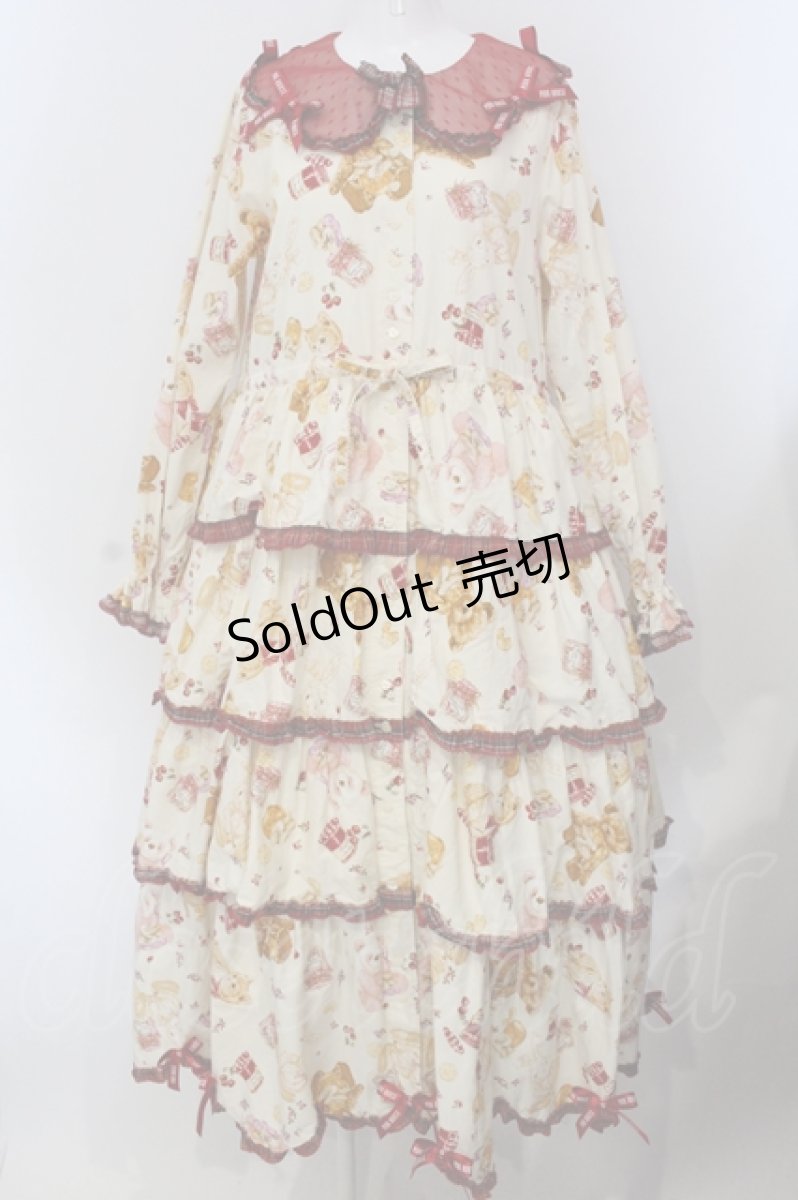 画像1: PINK HOUSE / Animal Happy Jamプリントワンピース  オフ O-25-05-20-013-LO-OP-OW-OS (1)