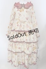 PINK HOUSE / Animal Happy Jamプリントワンピース  オフ O-25-05-20-013-LO-OP-OW-OS