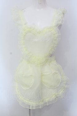 画像1: Angelic Pretty / Heart Fairyフリルエプロン  イエロー O-25-05-20-002-AP-TO-OW-OS