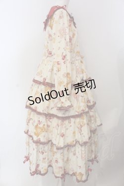 画像3: PINK HOUSE / Animal Happy Jamプリントワンピース  オフ O-25-05-20-013-LO-OP-OW-OS