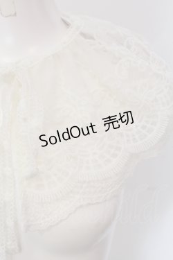 画像2: m petit by misako / AMレース付け襟  オフシロ O-25-05-20-014-LO-ZA-IG-OS