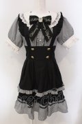 LIZ LISA / ギンガムドッキングワンピース  クロ O-25-05-20-016-LO-OP-OW-OS