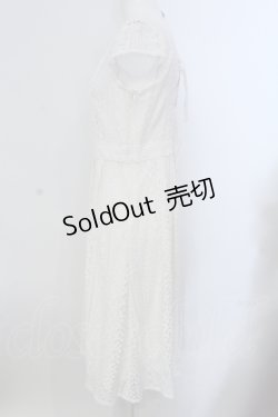 画像3: 31 Sons de mode / バックリボンレースワンピース 38 オフシロ O-25-05-20-018-LO-OP-OW-OS