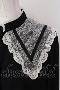 画像2: Rojita / 三角衿ブラウス F クロ×シロ O-25-05-20-020-LO-BL-OW-OS