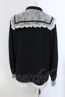 画像4: Rojita / 三角衿ブラウス F クロ×シロ O-25-05-20-020-LO-BL-OW-OS