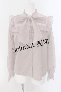 Rojita / ハートドットシアーボウタイブラウス F ピンク O-25-05-20-022-LO-BL-OW-OS