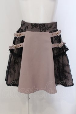画像1: Rojita / サイドハートバックルチュール切替スカート F ピンクベージュ O-25-05-20-025-LO-SK-OW-OS