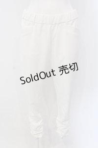 INGEBORG / 裾ギャザーパンツ 3（9号相当） シロ O-25-05-22-038-LO-PA-OW-ZT400