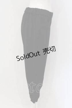 画像2: INGEBORG / 裾ギャザーストレッチパンツ 3（9号） クロ O-25-05-22-041-LO-PA-OW-ZT372