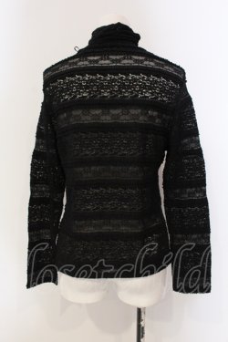 画像3: INGEBORG / 総レースタートルカットソー 9 クロ O-25-05-22-052-LO-TO-IG-OS