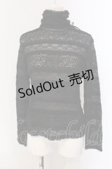 INGEBORG / リボン付き総レースタートルカットソー 9 クロ O-25-05-22-053-LO-TO-IG-ZI
