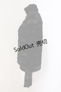 画像2: INGEBORG / リボン付き総レースタートルカットソー 9 クロ O-25-05-22-053-LO-TO-IG-ZI
