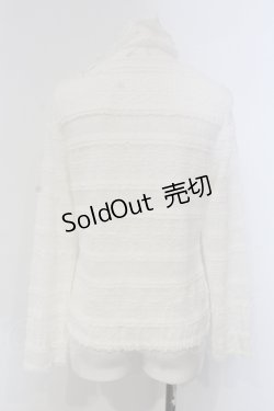 画像3: INGEBORG / リボン付き総レースタートルカットソー 9 シロ O-25-05-22-054-LO-TO-IG-OS