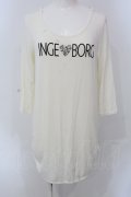 INGEBORG / サイドギャザーロゴロングカットソー 11 アイボリー O-25-05-22-056-LO-TO-IG-OS