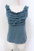 INGEBORG / レースフリルタンクトップ 9 ブルー O-25-05-22-058-LO-TO-IG-OS