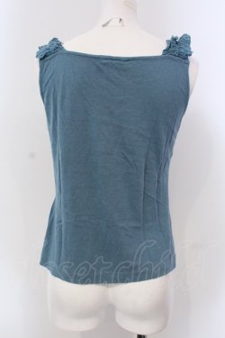 画像2: INGEBORG / レースフリルタンクトップ 9 ブルー O-25-05-22-058-LO-TO-IG-OS