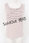 INGEBORG / レースフリルタンクトップ 9 ピンク O-25-05-22-061-LO-TO-IG-ZI