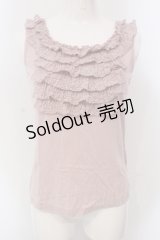 INGEBORG / レースフリルタンクトップ 9 ピンク O-25-05-22-061-LO-TO-IG-ZI
