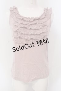 INGEBORG / レースフリルタンクトップ 9 ピンク O-25-05-22-061-LO-TO-IG-ZI