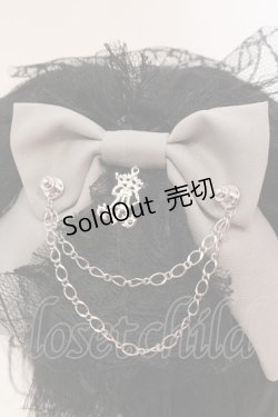 画像4: 【SALE】ALICE and the PIRATES / 蜘蛛の巣レースヘッドドレスカチューシャ  クロ×グレー O-25-05-22-005-PA-AC-OW-ZT012