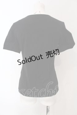 画像2: INGEBORG / カメリアプリントTシャツ 9 クロ O-25-05-22-069-LO-TS-IG-ZT210