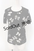 INGEBORG / リボンカメアリアTシャツ 9 クロ O-25-05-22-070-LO-TS-IG-OS