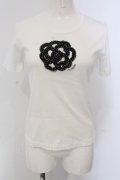 INGEBORG / ドットチュールカメリアTシャツ 9 シロ O-25-05-22-072-LO-TS-IG-OS